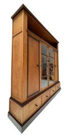 Art Deco Modernist Four-Door Bookcase, 1920s